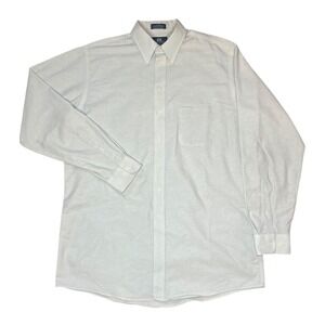 Stafford Oxford Wrinkle Free‎ Long Sleeve Button Down Shirt Men's